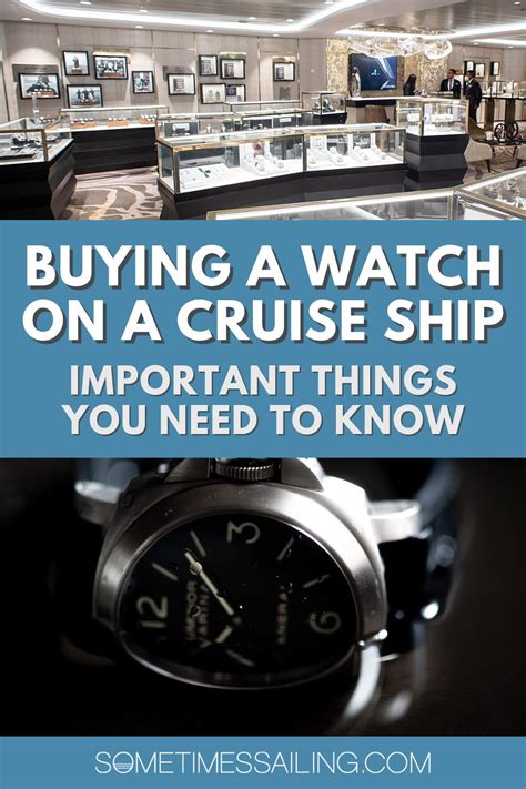 buying a watch on a cruise